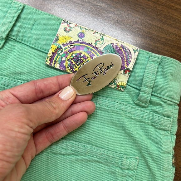 Green distressed Emilio Pucci skinny jeans - Picture 6 of 7